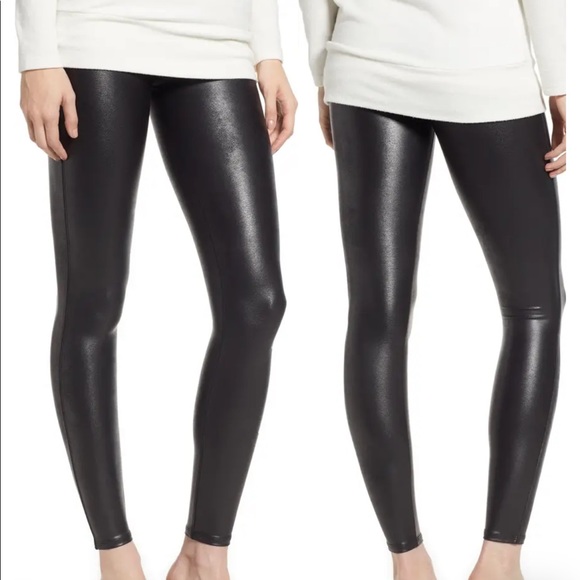 SPANX Pants - Spanx size Medium Faux Leather legging